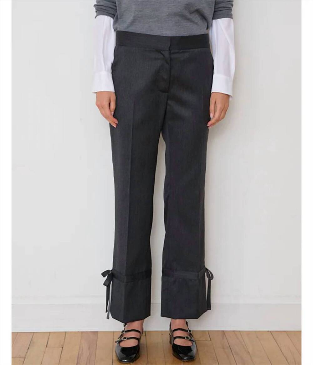 NEW WE-AR4 cigarette trouser in charcoal